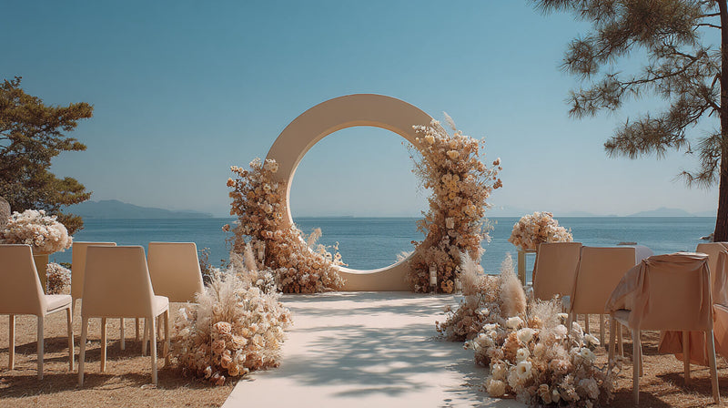 Minimal Impactful Statement Pieces Summer Wedding Decor