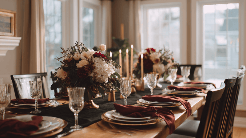 Minimal Luxe Dinner Table Decor