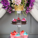 33inch 6-Tier Clear Acrylic Cupcake Tower Stand, Dessert Holder Display