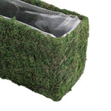 23" Rectangle Preserved Moss Planter Box with Inner Lining