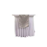 12x108inch Silver Lamour Satin Table Runner