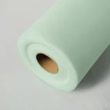 6Inchx 100 Yards Mint Tulle Fabric Bolt, Sheer Fabric Spool Roll For Crafts