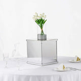 Silver Mirror Box, Pedestal Risers, Acrylic Box