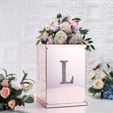 6 inch Silver Decorative Rhinestone Alphabet Letter Stickers DIY Crafts - L