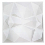 12 Pack | 20inch x 20inch Matte White 3D Texture PVC Diamond Design Wall Tiles#whtbkgd