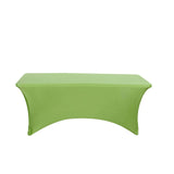 6ft Apple Green Spandex Stretch Fitted Rectangular Tablecloth