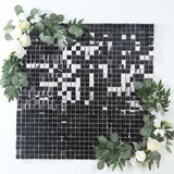 Shiny Black Square Sequin Shimmer Wall Party Photo Backdrop