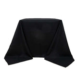 90"x90" Black Premium Polyester Square Tablecloth - 220GSM