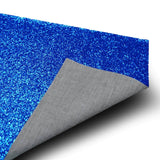 6 Pack | Royal Blue Sparkle Placemats, Non Slip Decorative Rectangle Glitter Table Mat