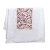 12x108inch Blush Rose Gold Wave Mesh Table Runner With Embroidered Sequins