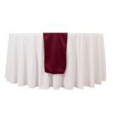 Burgundy Premium Scuba Polyester Table Runner, Wrinkle Free Table Linen#whtbkgd