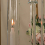 Round Cluster Taper Candelabra Candle Holders, Votive Pillar LED Candle Holders Round Mirror Base