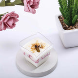 12 Pack | 3oz Clear Square Plastic Dessert Cups, Disposable Snack Cups