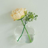 3 Pack | Flower Shaped Glass Wall Vase | Hanging Glass Terrarium | Indoor Wall Planters