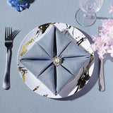 10 Pack | 10inch Gold and White Marble Print Plastic Dinner Party Plates, Disposable Plates