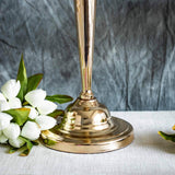 2 Pack 29" Gold Metal Trumpet Vases Set, Tall Floral Vase for Flower Arrangements & Centerpieces