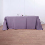 90x156 Violet Amethyst Polyester Rectangular Tablecloth