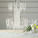 Acrylic Champagne Glasses Flutes Display Stand, Wine Glass Rack Tower