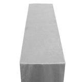 12" x 108" | Silver | Premium Velvet Table Runner