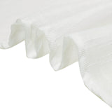 60"x102" White Rectangular Tablecloth, Linen Table Cloth With Slubby Textured, Wrinkle Resistant