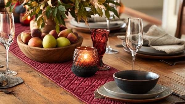 modern table runner- quilted