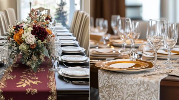 modern table runner- seasonal