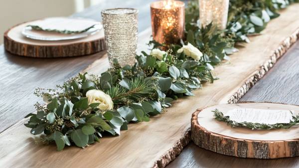 modern table runner- unconventional