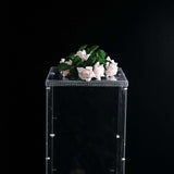 Clear Acrylic Pedestal Risers | Transparent Acrylic Display Boxes 