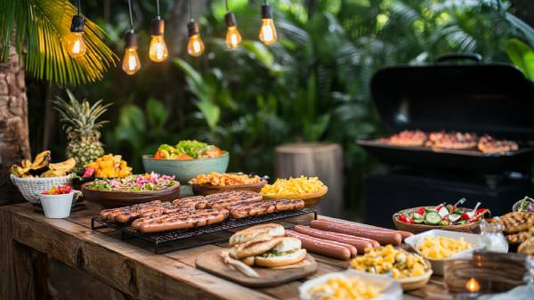 movie night- barbeque