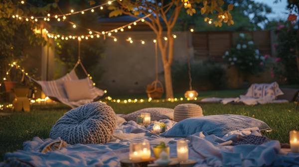 movie night backyard- seating