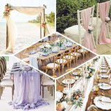 6FT Premium Chiffon Table Runner