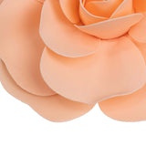 4 Pack | 12inch Large Blush / Rose Gold Real Touch Artificial Foam DIY Craft Roses