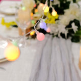 16ft | 50 Colorful Frosted Bulb Remote Battery LED Fairy String Lights