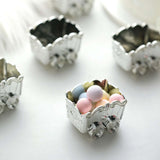 12 Pack | Silver Chariot Party Favor Gift Boxes, Candy Treat Containers