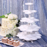 18inch 5-Tier Scallop Edge 27-Cupcake Holder Stand, Dessert Display Tower