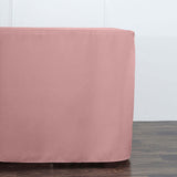 6FT Dusty Rose Fitted Polyester Rectangular Table Cover