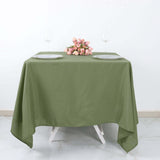 Dusty Sage Green Polyester Square Tablecloth 70"x70"