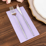 50 Pack 2 Ply Soft Lavender Disposable Party Napkins, Wedding Reception Dinner Paper Napkins