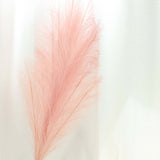 3 Stems | Dusty Rose Artificial Pampas Grass Plant Sprays, Faux Branches Vase Flower Arrangement