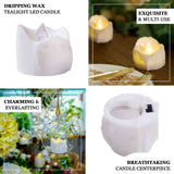 12 Pack | 1.5inch Warm White Realistic Flameless LED Tealight Candles