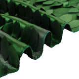 90 inch x 90 inch Green Leaf Petal Taffeta Table Overlay, Square Tablecloth Topper