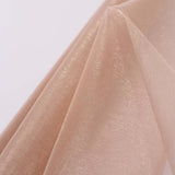 12inch x 10yards | Nude Sheer Chiffon Fabric Bolt, DIY Voile Drapery Fabric