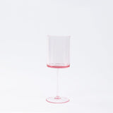 6 Pack Transparent Blush Plastic Reusable Cocktail Glasses With Long Stem