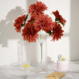 2 Bouquets | 20inch Dusty Rose Artificial Silk Dahlia Flower Spray Bushes