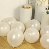 10 Pack White Biodegradable Balloons, 18" Thickened Extra Strong Eco-friendly Latex Helium Party Bal