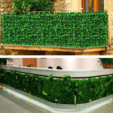 11 Sq ft. | Baby Green Boxwood Hedge Garden Wall Backdrop Mat