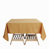 Gold Polyester Square Tablecloth 70"x70"