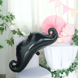 31" Black Mustache Shaped Mylar Balloon, Foil Party Balloons