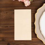 50 Pack 2 Ply Soft Beige Disposable Party Napkins, Wedding Reception Dinner Paper Napkins