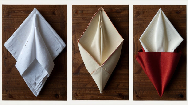 Napkin Folds for Wedding Receptions- classic napkin folds